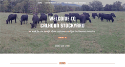 Desktop Screenshot of calhounstockyard.com