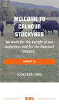 Mobile Screenshot of calhounstockyard.com